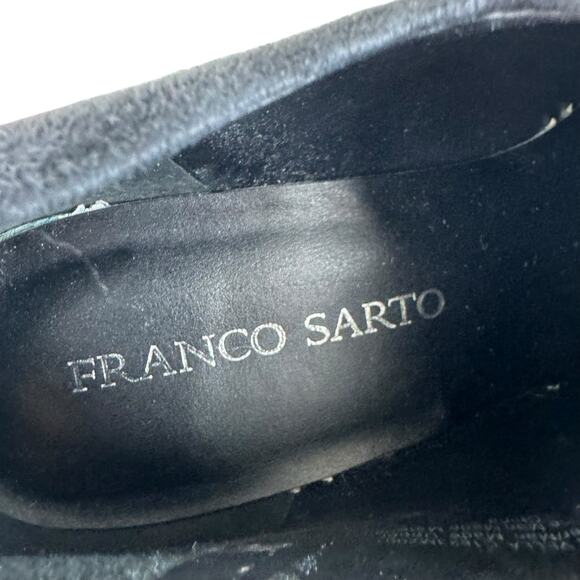 Franco Sarto Vella Black Suede Pointed Toe Bootie Stiletto Heels Women's Sz 8.5 - Picture 5 of 6